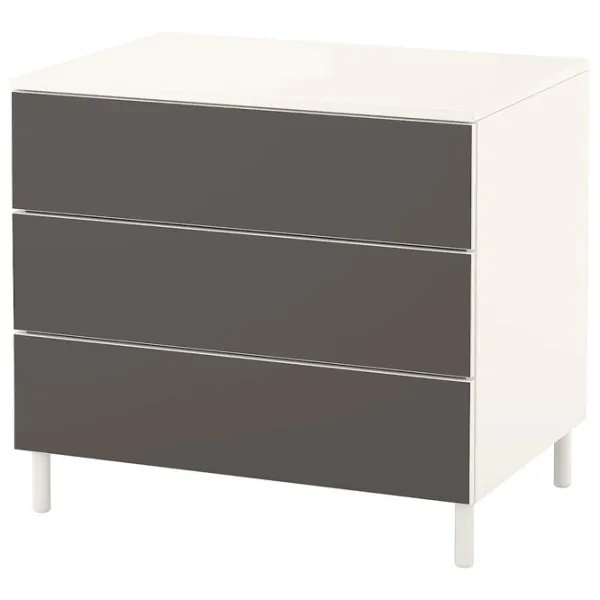 Комод Ikea Platsa 73 x 80 x 57см / МДФ / Скатвал Темно-Серый photo 1