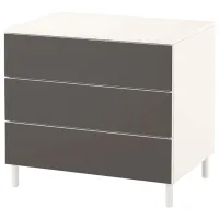 Комод Ikea Platsa 73 x 80 x 57см / МДФ / Скатвал Темно-Серый