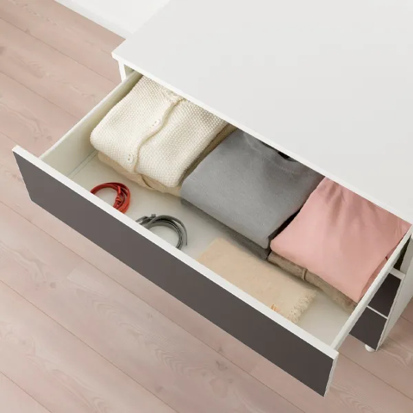 Комод Ikea Platsa 73 x 80 x 57см / МДФ / Скатвал Темно-Серый photo 2