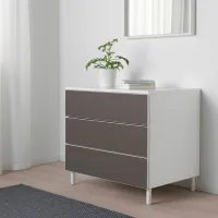 Comodă Ikea Platsa 73 x 80 x 57 / MDF / Skatval Gri-Închis photo 3