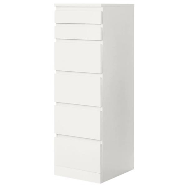 Comodă Ikea Malm 123 x 40 x 48.5 / MDF / Alb photo 1
