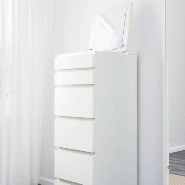Comodă Ikea Malm 123 x 40 x 48.5 / MDF / Alb photo 3