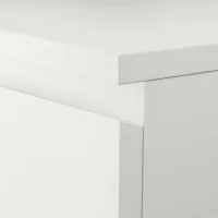 Comodă Ikea Malm 123 x 40 x 48.5 / MDF / Alb photo 4