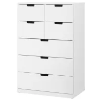 Комод Ikea Nordli 122 x 80 x 47см / МДФ / Белый