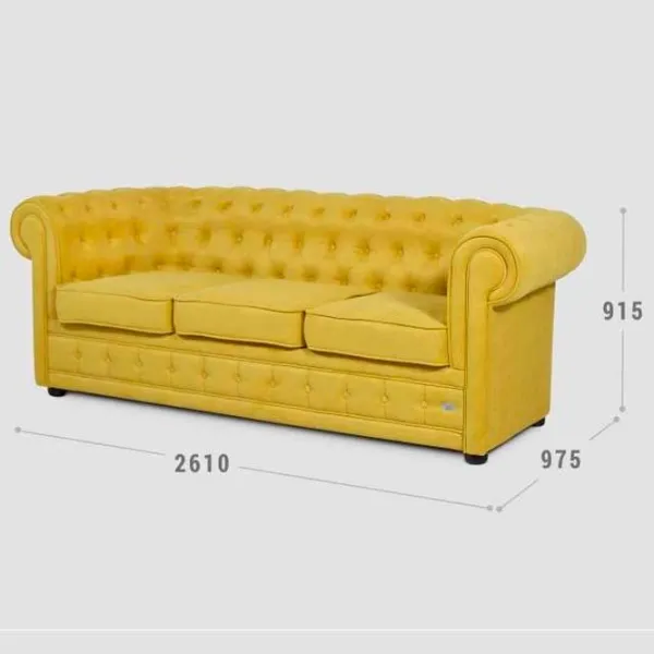 Диван Confort N-10 (1224442) Ткань / Желтый photo 2 Диван Confort N-10 (1224442) Ткань / Желтый photo 2