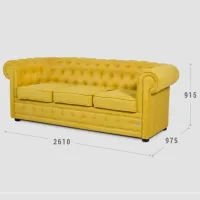 Canapea Confort N-10 (1224442) Stofă / Yellow photo 2