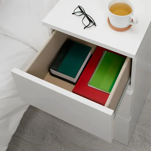 Comodă Ikea Malm 78 x 40 x 48 / MDF / Alb photo 4