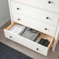 Comodă Ikea Hemnes 131 x 108 x 50 / MDF / Alb photo 3