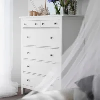 Comodă Ikea Hemnes 131 x 108 x 50 / MDF / Alb photo 5