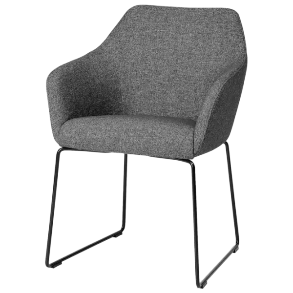 Кухонный стул Ikea Tossberg/Gunnared Полиэстер/ Тёмно-серый Черный photo 1