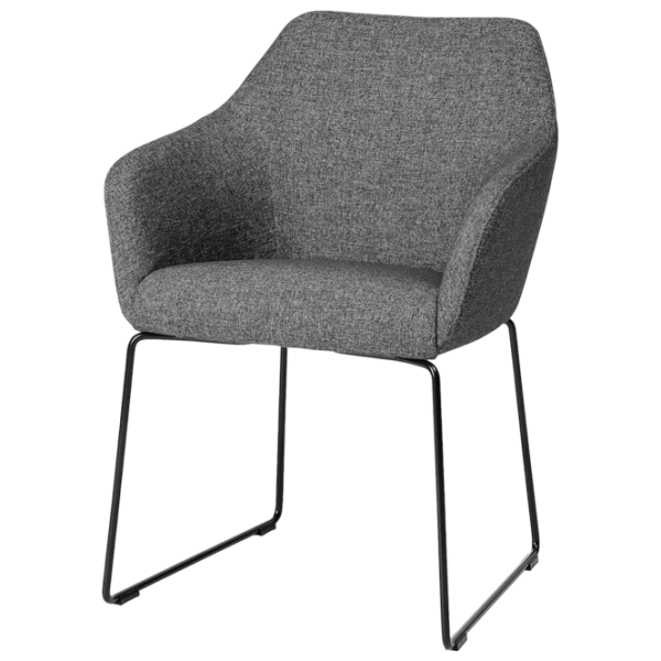 Кухонный стул Ikea Tossberg/Gunnared Полиэстер/ Тёмно-серый Черный photo 1