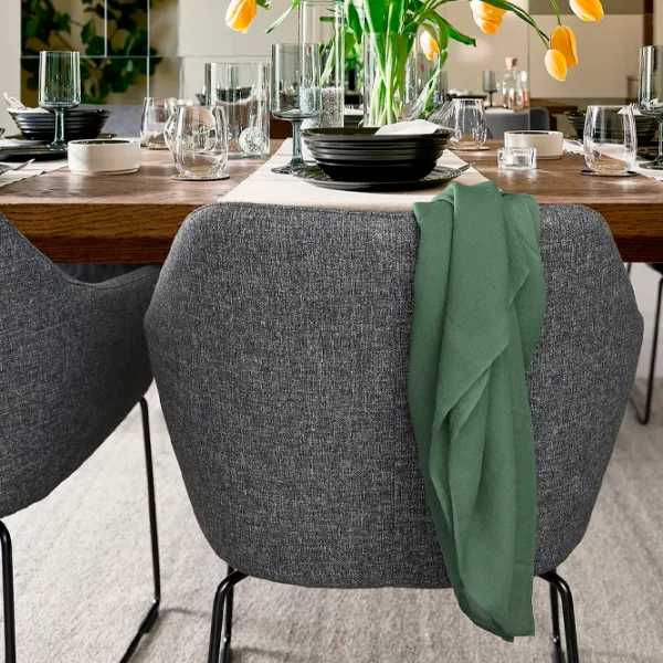 Кухонный стул Ikea Tossberg/Gunnared Полиэстер/ Тёмно-серый Черный photo 4