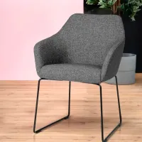 Scaun de bucătărie Ikea Tossberg/Gunnared Poliester/ Dark Gray Black photo 5