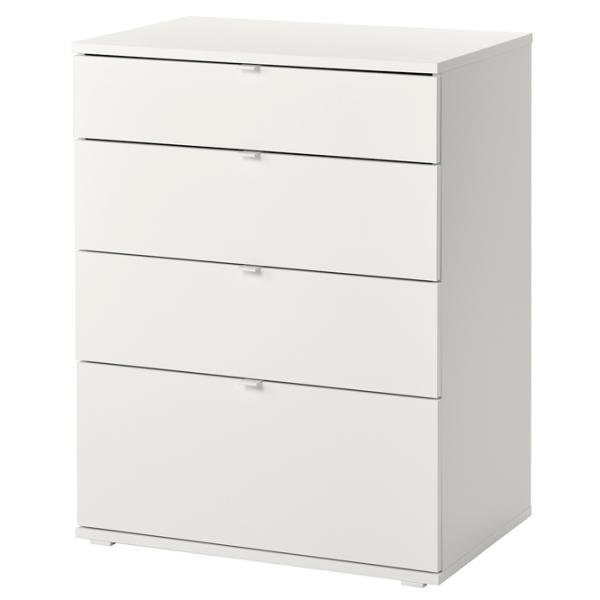Комод Ikea Vihals 90 x 70 x 47см / МДФ / Белый photo 1