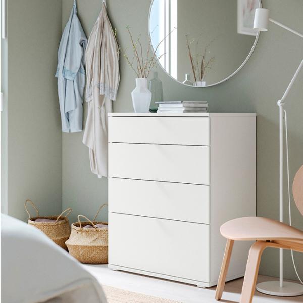 Комод Ikea Vihals 90 x 70 x 47см / МДФ / Белый photo 2