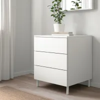 Comodă Ikea Platsa 73 x 60 x 57 / MDF / Alb photo 3
