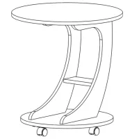 Măsuță de cafea ML-Mobila МЛ-1 Stejar Sonoma photo 4