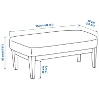 Банкетка Ikea Ekenaset/Jonsbyn Черный / Дерево photo 5