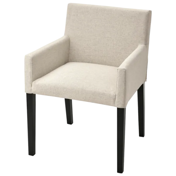 Кухонный стул Ikea Marenas/Gunnared Ткань/ Бежевый Черный photo 1
