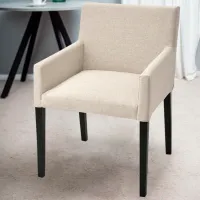 Scaun de bucătărie Ikea Marenas/Gunnared Stofă/ Beige Black photo 2
