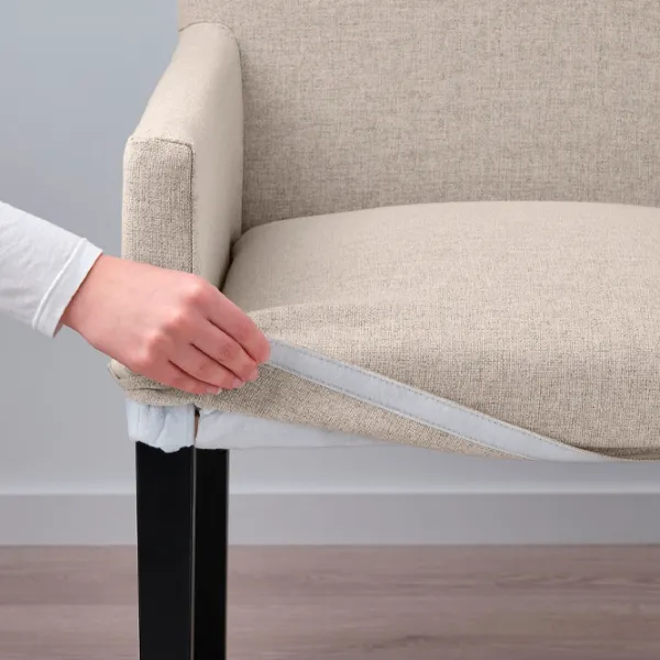 Кухонный стул Ikea Marenas/Gunnared Ткань/ Бежевый Черный photo 4