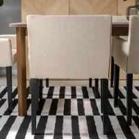 Scaun de bucătărie Ikea Marenas/Gunnared Stofă/ Beige Black photo 6
