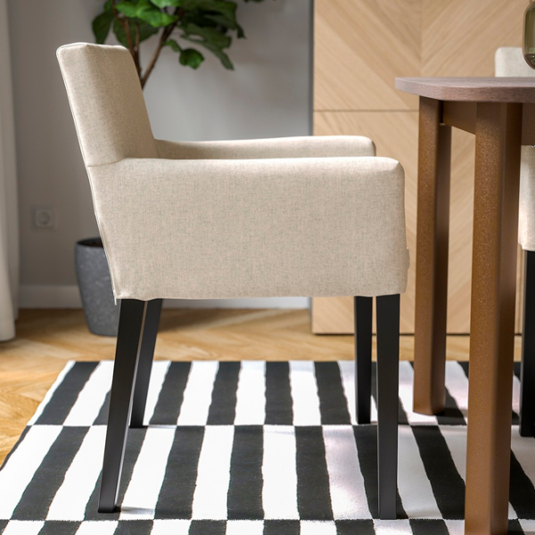 Кухонный стул Ikea Marenas/Gunnared Ткань/ Бежевый Черный photo 7