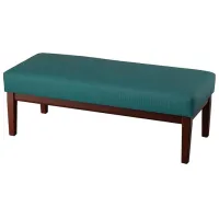 Banchetă Ikea Ekenaset Grey Turquoise / Lemn