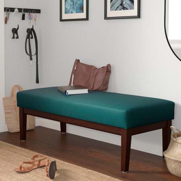 Banchetă Ikea Ekenaset Grey Turquoise / Lemn photo 3
