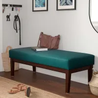 Банкетка Ikea Ekenaset Серо-Бирюзовый / Дерево photo 3