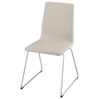 Кухонный стул Ikea Lillanas/Gunnared Ткань/ Бежевый Хром