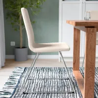 Scaun de bucătărie Ikea Lillanas/Gunnared Stofă/ Beige Chrome photo 4