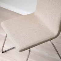 Scaun de bucătărie Ikea Lillanas/Gunnared Stofă/ Beige Chrome photo 5