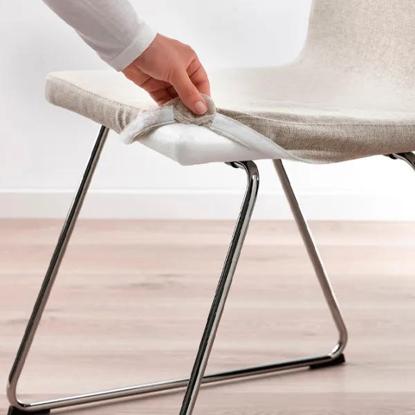 Кухонный стул Ikea Lillanas/Gunnared Ткань/ Бежевый Хром photo 6