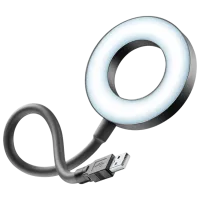 Lampă Cellularline USB Led Ring Light Black