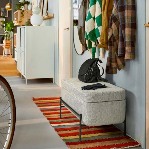 Банкетка Ikea Valtorp/Viarp Серый / Дерево photo 6