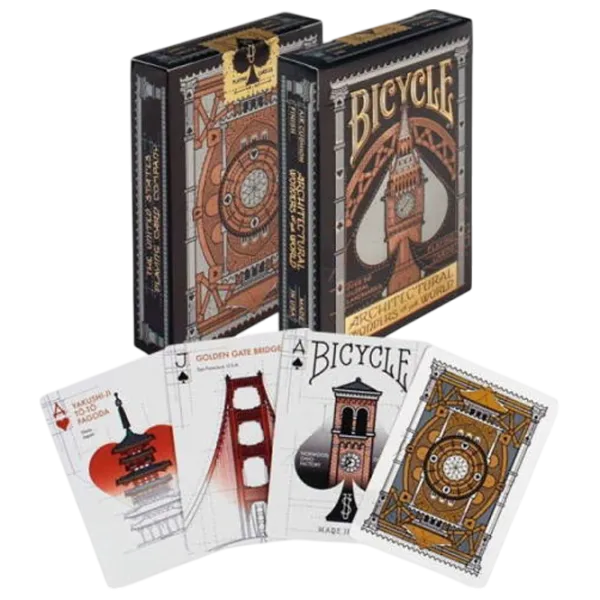 Joc de masă Bicycle Architectural Wonders Of The World 8+/ Carti de joc photo 2 Joc de masă Bicycle Architectural Wonders Of The World 8+/ Carti de joc photo 2