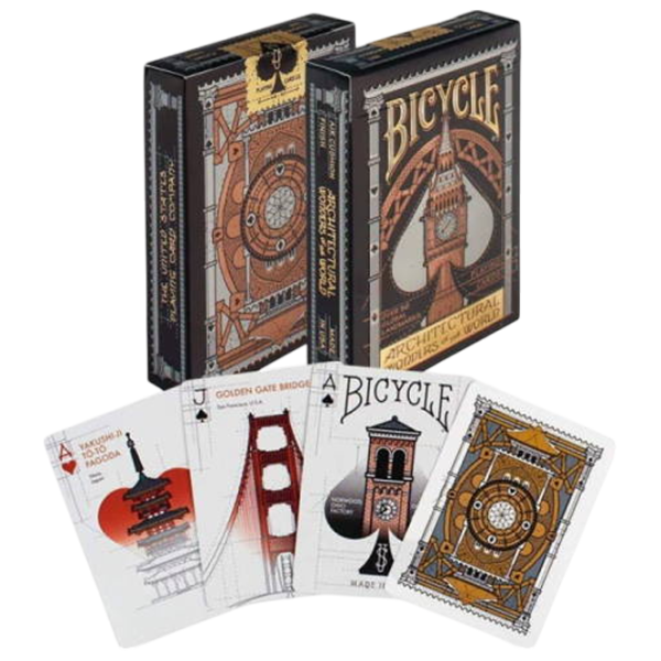 Joc de masă Bicycle Architectural Wonders Of The World 8+/ Carti de joc photo 2 Joc de masă Bicycle Architectural Wonders Of The World 8+/ Carti de joc photo 2