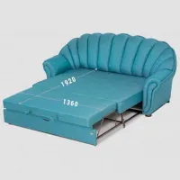 Set de canapele Confort T-2 MD (122445) Stofă / Light Blue photo 3