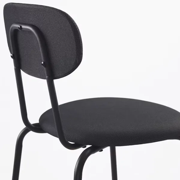 Scaun de bucătărie Ikea Ostano/Remmarn Poliester/ Black Gray photo 3 Scaun de bucătărie Ikea Ostano/Remmarn Poliester/ Black Gray photo 3