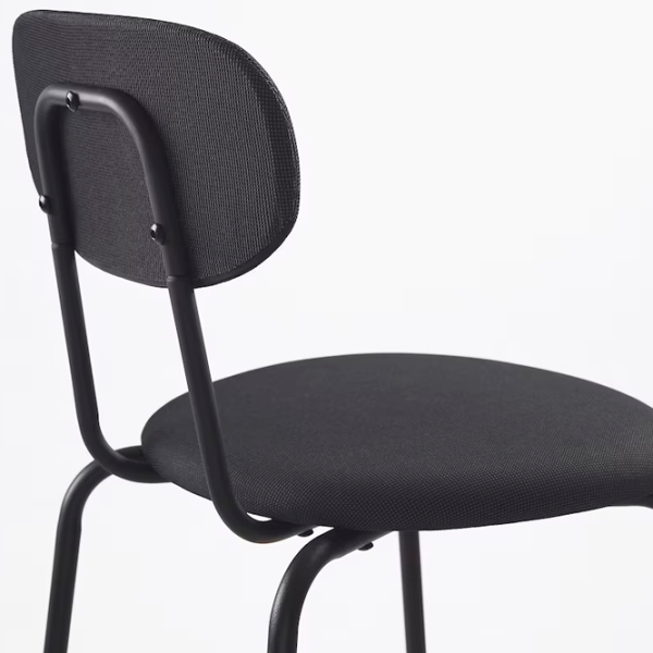 Scaun de bucătărie Ikea Ostano/Remmarn Poliester/ Black Gray photo 3 Scaun de bucătărie Ikea Ostano/Remmarn Poliester/ Black Gray photo 3