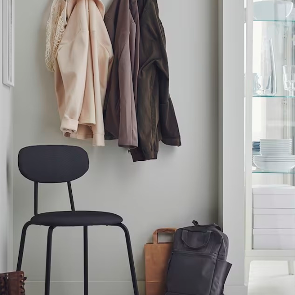 Scaun de bucătărie Ikea Ostano/Remmarn Poliester/ Black Gray photo 5 Scaun de bucătărie Ikea Ostano/Remmarn Poliester/ Black Gray photo 5