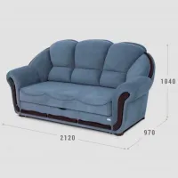 Set de canapele Confort T-6 MD (1224456) Stofă / Gray photo 2