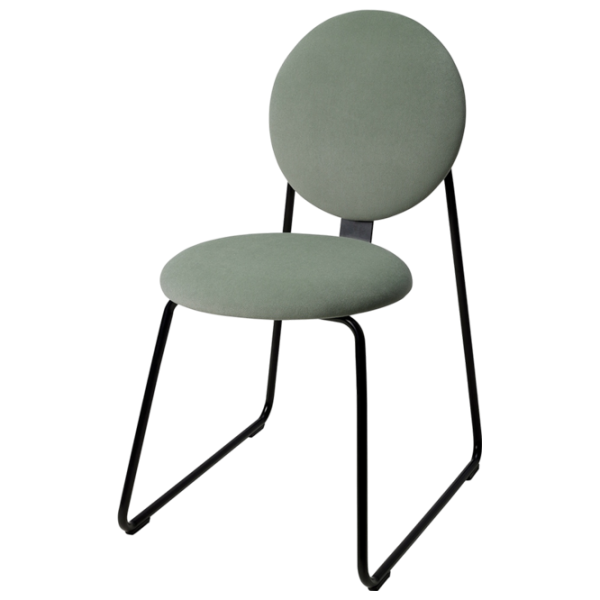 Кухонный стул Ikea Manhult/Hakebo Полиэстер/ Light Green Черный photo 1