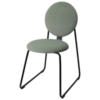 Кухонный стул Ikea Manhult/Hakebo Полиэстер/ Light Green Черный