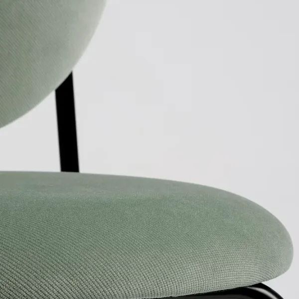 Кухонный стул Ikea Manhult/Hakebo Полиэстер/ Light Green Черный photo 3