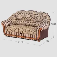 Set de canapele Confort T-4 MD (1224456) Stofă / Brown photo 3