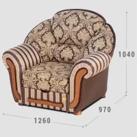 Set de canapele Confort T-4 MD (1224456) Stofă / Brown photo 4
