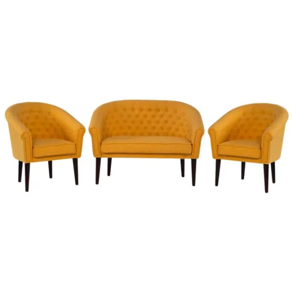 Set de canapele Confort T-12 N (1224446) Stofă / Yellow photo 1 Set de canapele Confort T-12 N (1224446) Stofă / Yellow photo 1