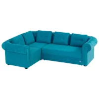 Canapea de colț Confort N-10 (1224543) Stofă / Blue